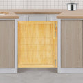 Swinging Doors Cafe Doors with 3 Hinges,Wood Swing Door Interior Saloon Half Partition Door for House Kitchen Shop Entrance Pub Porch(31.5x35.4in-Wood)
