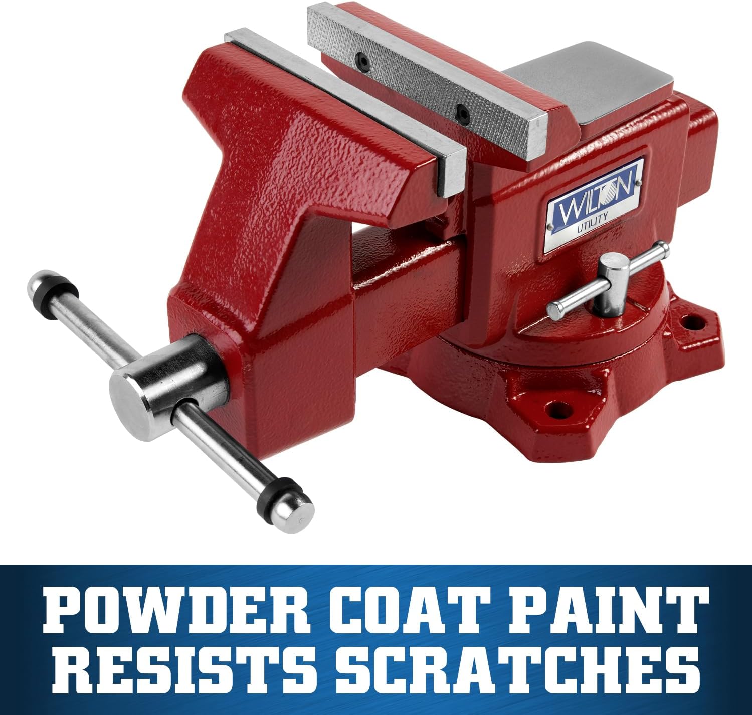 Wilton Utility Bench Vise, 5-1/2' Jaw Width, 5' Jaw Opening, 3-1/4' Throat (Model 675U)