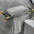 Towel Rail for Bathroom Bathroom Light Hand Towel Holder All Copper Towel Rail Bathroom All Copper Black and Gold Towel Bar/Towel Rack/a (Color : Towel Rack, Size : A)