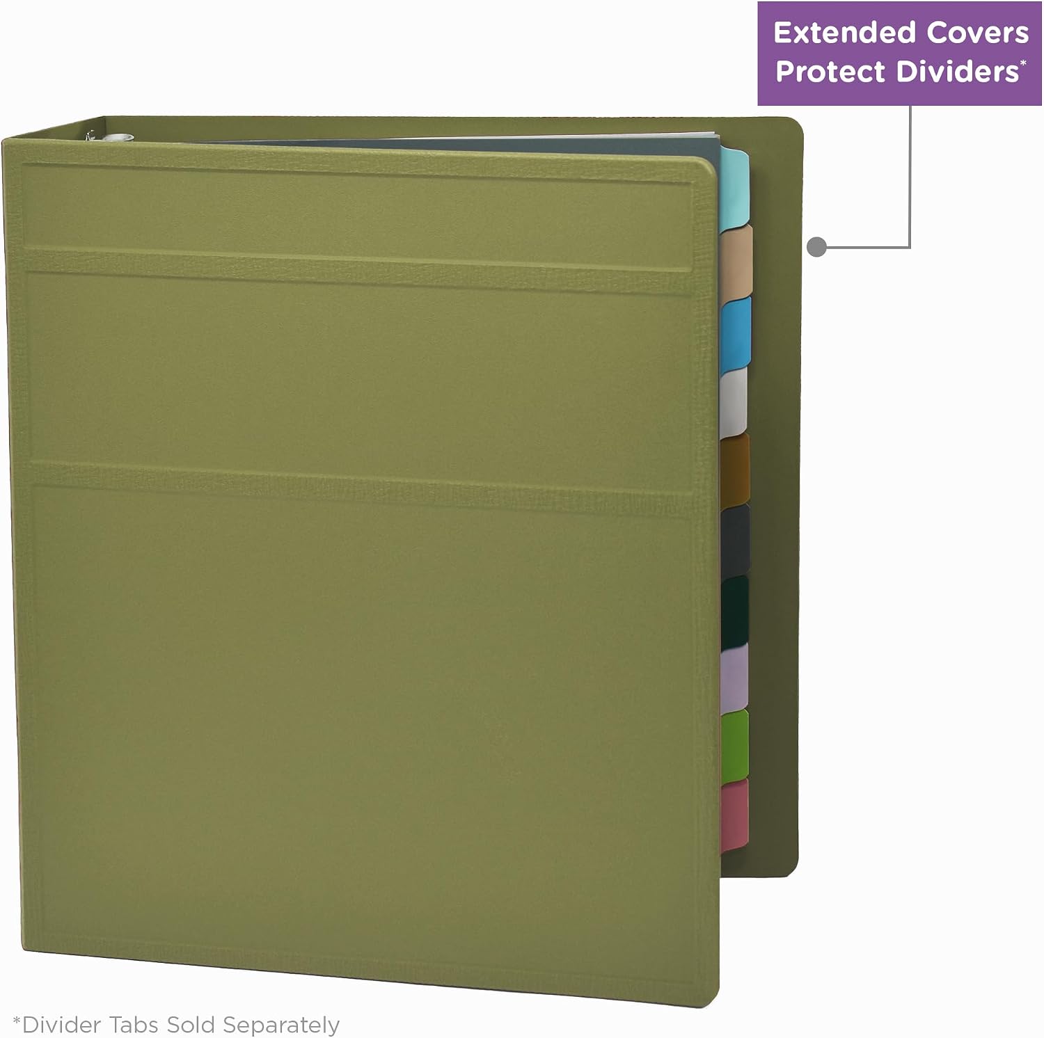 Carstens 2-Inch Heavy Duty 3-Ring Binder - Side Opening, Sage, Durable Plastic, No-Gap Rings, Waterproof Covers, No Pockets, Holds 300 Letter-Sized Sheets, BPA-Free, Made in USA (5826-3R), Case of 16