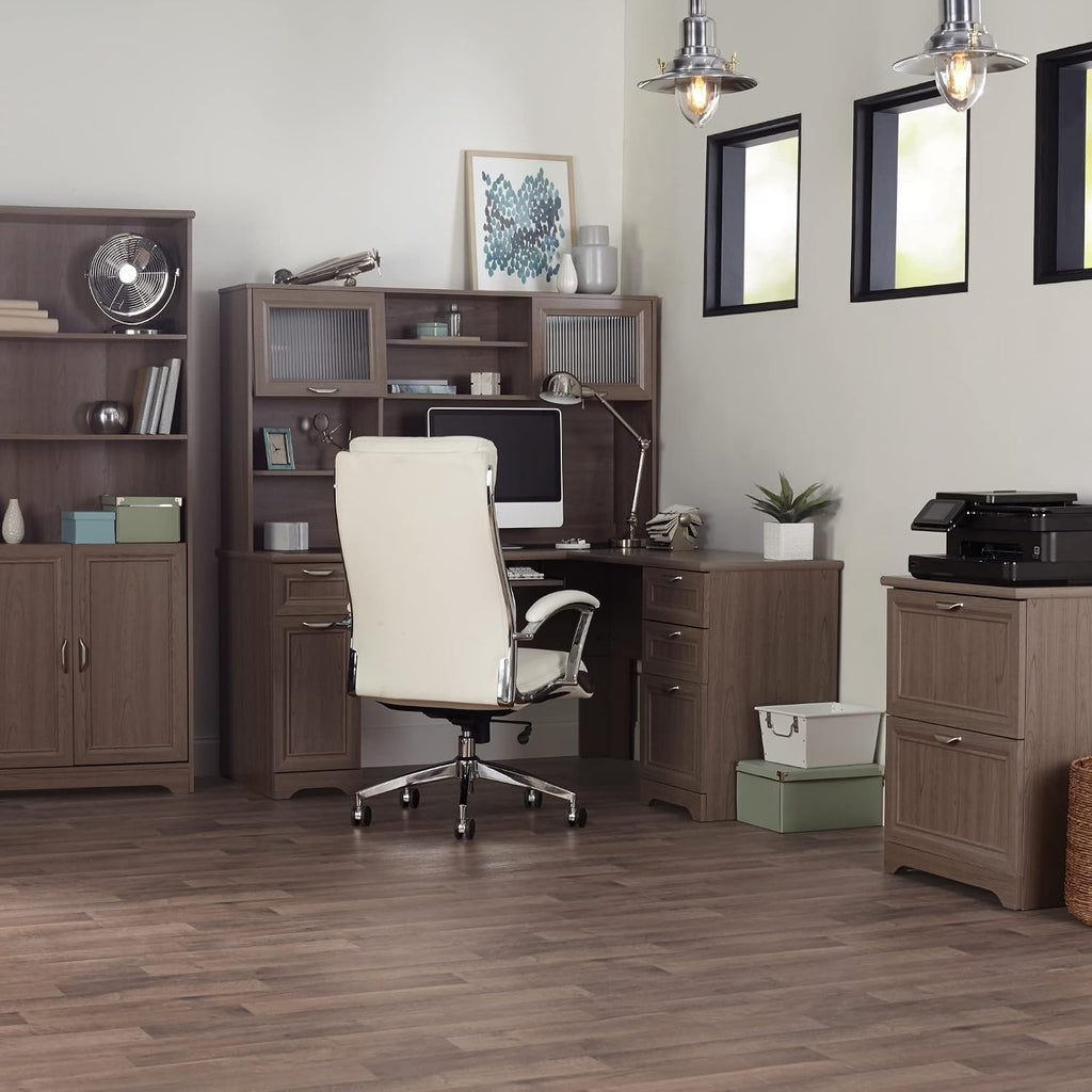 Realspace® Magellan 58'W Hutch For Corner Or L-Shaped Computer Desks, Gray