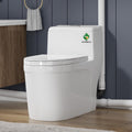SUPERFLO Macerating Toilet System with Macerator Toilets Pump & One Piece Toilet Bowl,600W Upflush Toilet for Basement Pump to V26.2- H262 Feet