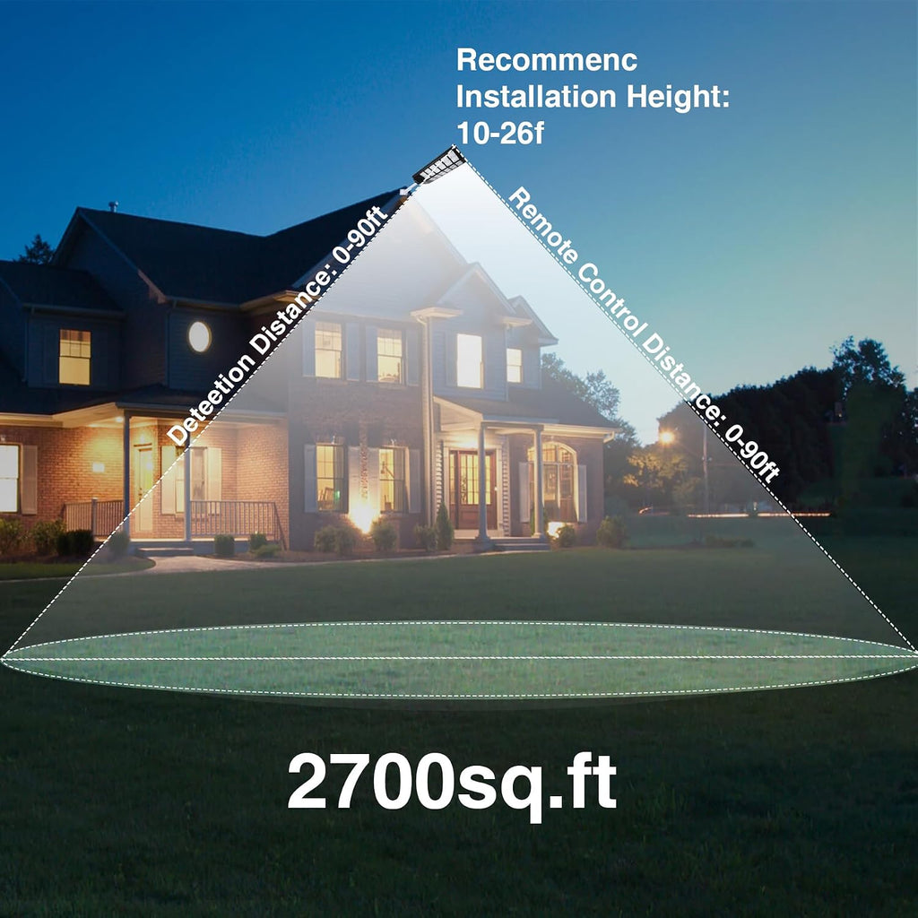 10000W Solar Parking Lot Lights Dusk to Dawn,Wide Angle Road Area Lamp | Motion Sensor and Remote Control Operation,for Garden,Yard,Street and Parking Lot
