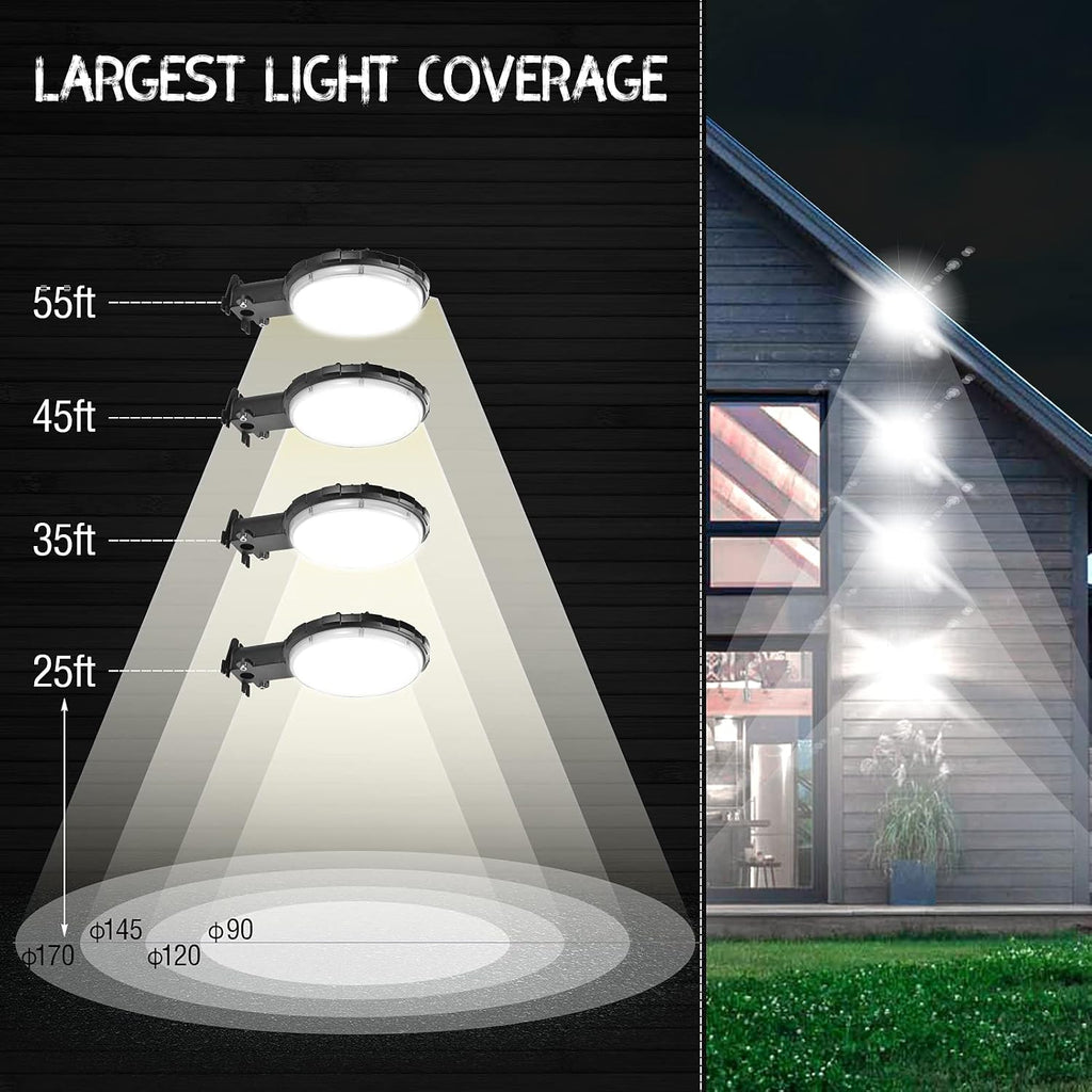 10 Pack 100W LED Barn Lights,Dusk to Dawn Outdoor Yard Lights with Photocell,10000lm 5000K Daylight IP65 Waterproof Outdoor Security/Street/Area Light - 700W MH/HPS Replacement