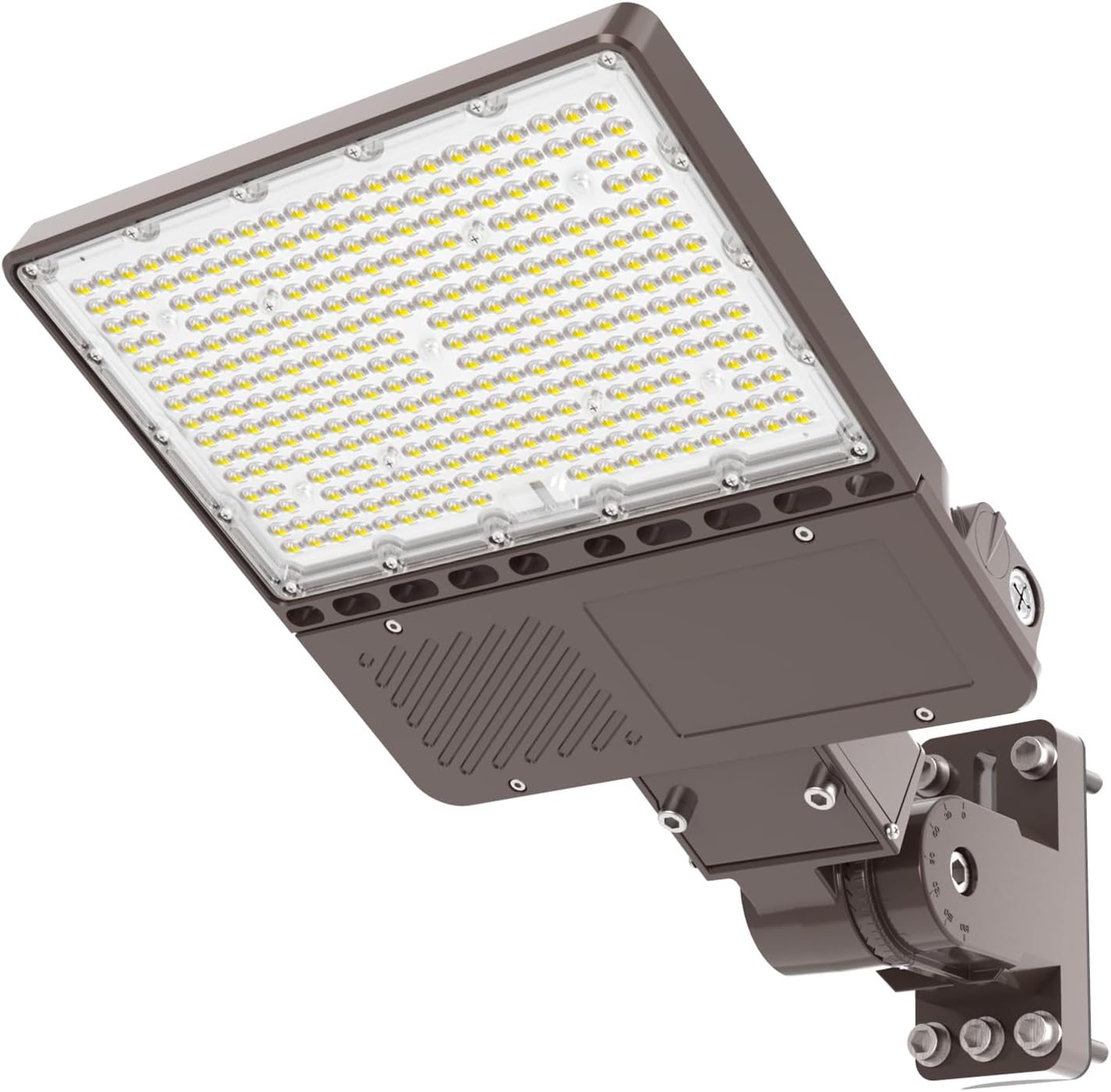 NGT LED Parking Lot Light 150W 22500 LM, LED Shoe Box Light Wall Mount, 5000K LED Pole Lights IP65 Waterproof Dusk to Dawn Outdoor Light Commercial Area Flood Lighting, 100-277V, UL Listed