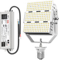 LED Retrofit Kit for Parking Lot Light, 150W 21750LM 100-277V ETL Commercial LED Shoebox Light Replacement, 5000K Daylight E39 Mogul Base LED Shoebox Retrofit Kit for Outdoor Flood Light, Tennis Court