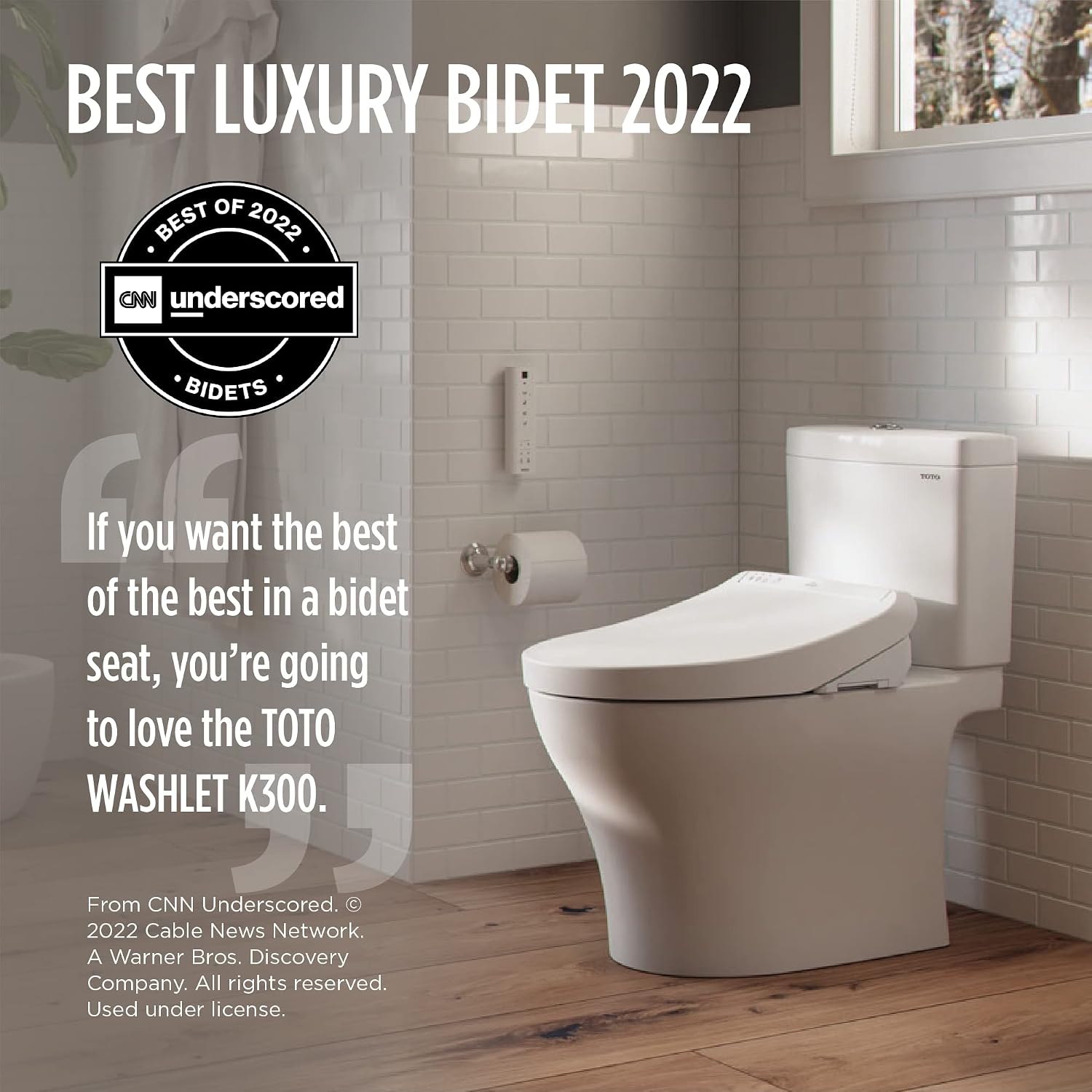 TOTO SW3036R#01 WASHLET K300 Bidet Toilet Seat Bundle with Drake Two-Piece 1.6 GPF TORNADO FLUSH Toilet
