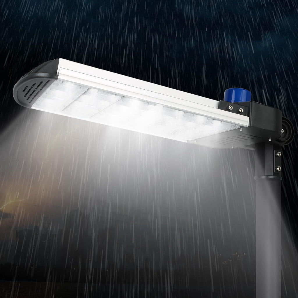 600W LED Parking Lot Lights, 60000LM 6000K with Dust to Dawn Photocell Sensor Slip Fitter, Outdoor Commercial Area Lighting Street Flood Security Light for Shop Yard Roadways