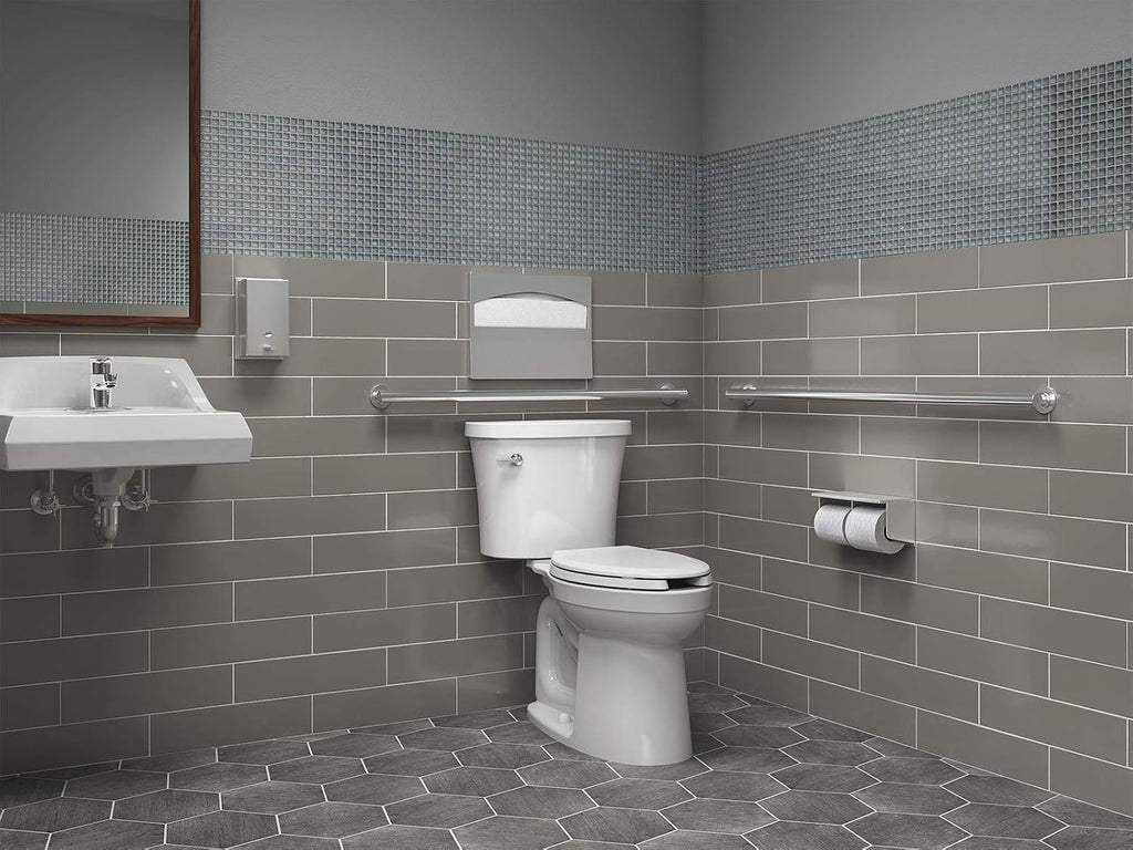 KOHLER Kingston™ Comfort Height® Two-Piece Elongated 1.28 Gpf Toilet with Left-Hand Trip Lever