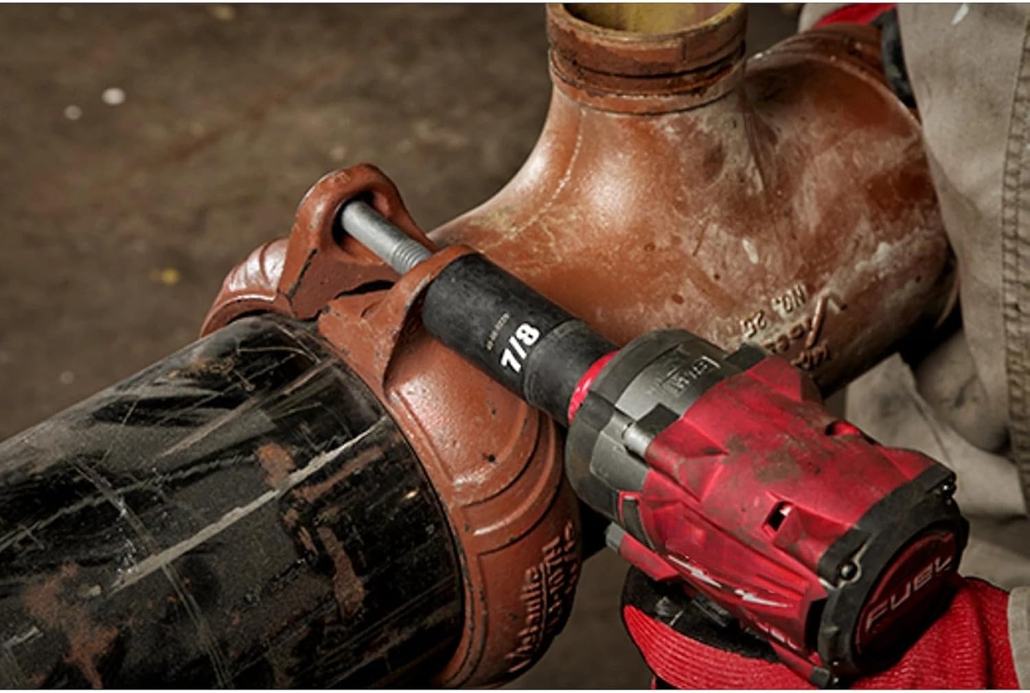 8PC 49-66-7018 for Milwaukee Impact Duty 3/4' 6 Point design Socket Set | Length 10.8 in Width 2.7 in Height 11 in