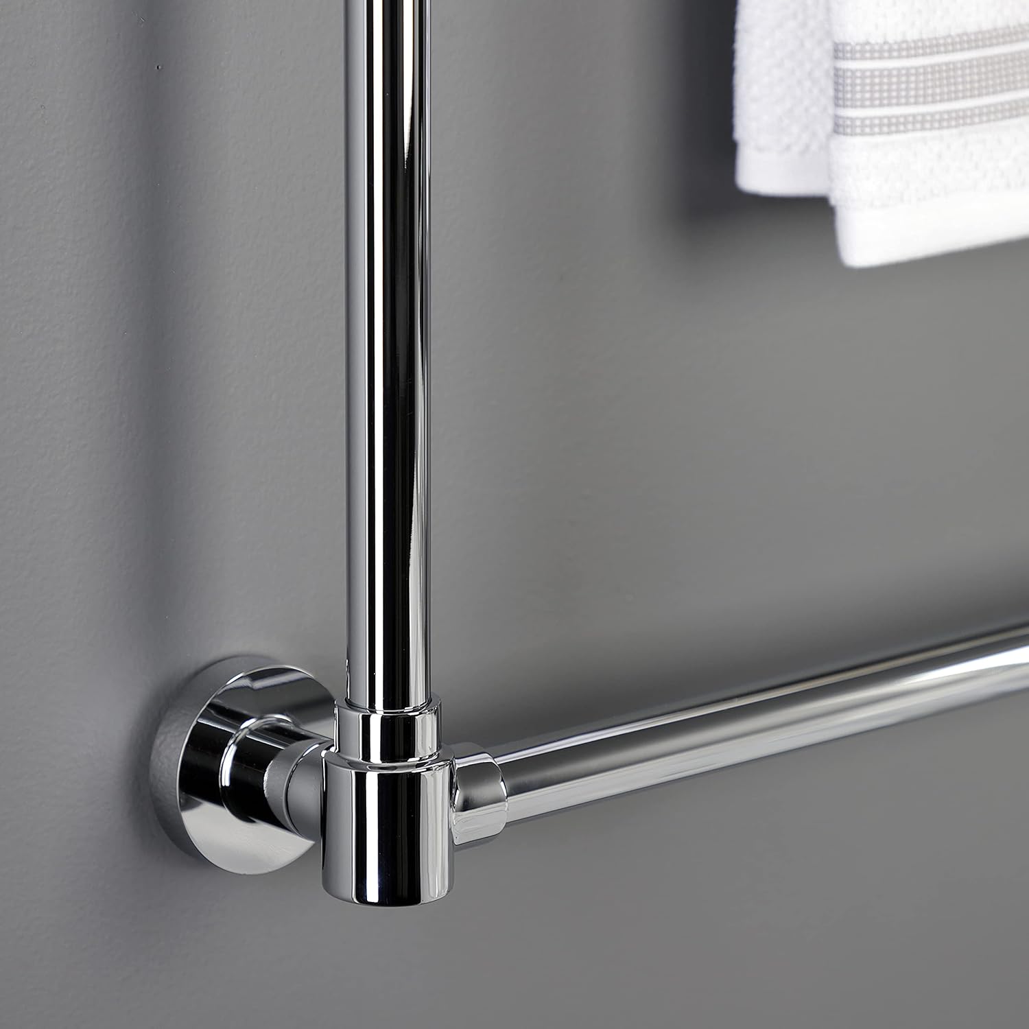 Kingston Brass DTM323031 Gallant 30-Inch x 32-Inch Wall Mount Towel Rack, Polished Chrome
