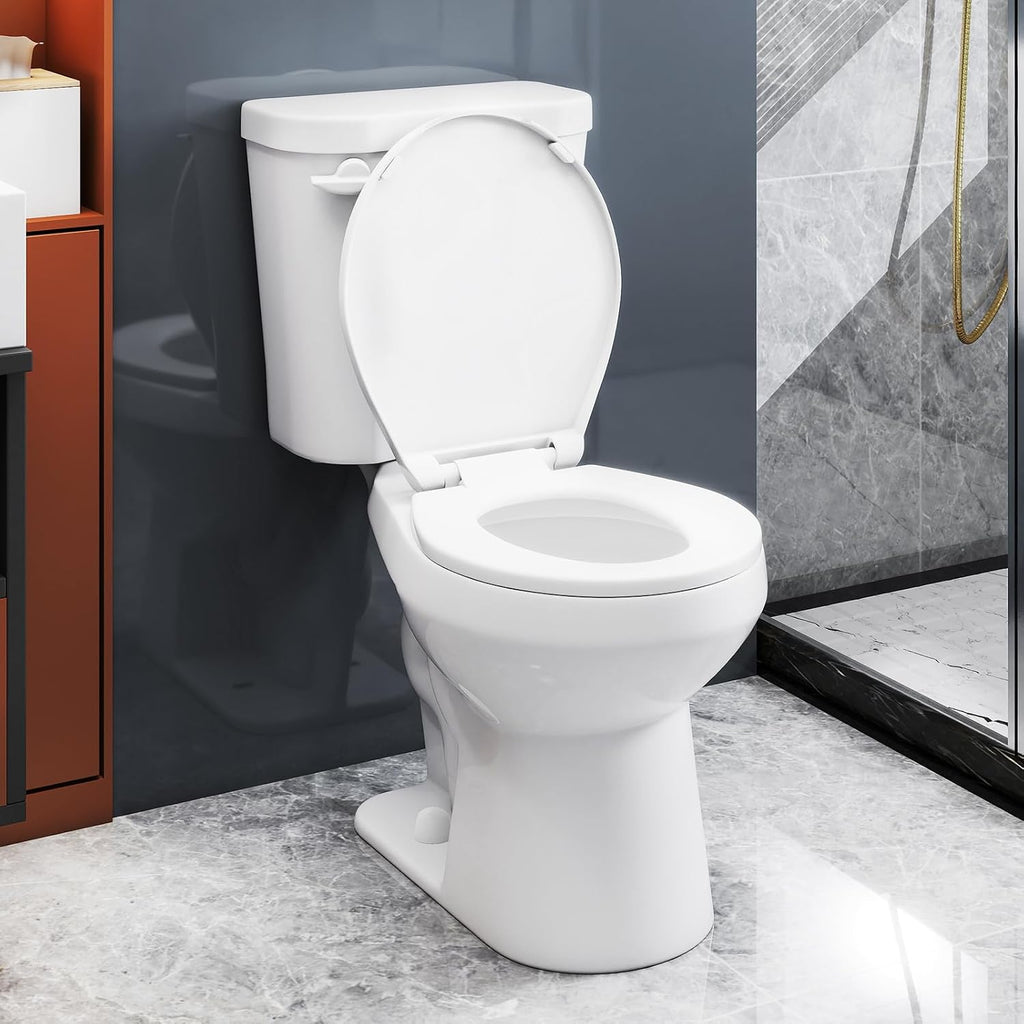 Giantex Two Piece Toilets with 17.5' ADA Comfort Height Seat, 360° Siphon Powerful Flush, 1.28 GPF, MAP 1000g, Soft Close Seat, 12' Rough-In, Water Sense, cUPC, CEC Approved, 880 Lbs Toilet
