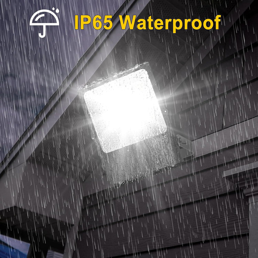 4 PCS LED Flood Lights ETL Listed, ADUB 300W 42000 LM 5000K LED Stadium Light, IP65 LED Pole Lights Outdoor Security floodlight, Commercial Street Area Lighting for Parking Lot Yard Arena, AC 100~277V