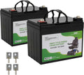 Casil 12v 33ah Deep Cycle Mobility Scooter Battery for Pride Go Go & Jazzy Select 6 Wheelchair Batteries Jazzy Power Chair Batteries Replacement 2 Pack for Electric Mobility Scooters and Chairs