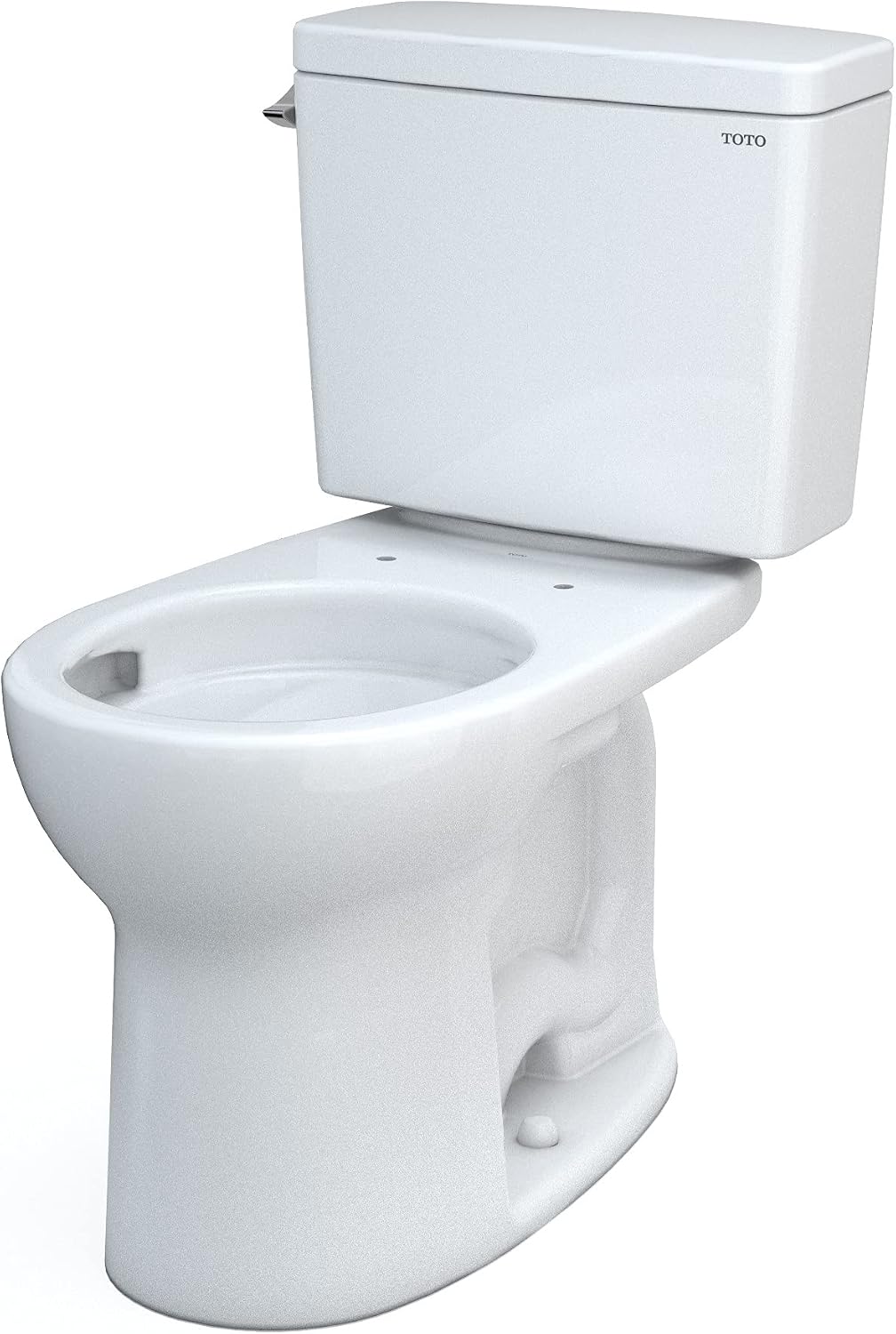 TOTO Drake Two-Piece Round 1.28 GPF Universal Height TORNADO FLUSH Toilet with CEFIONTECT, Cotton White - CST775CEFG#01