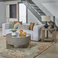 Liberty Furniture Affinity 3 Piece Set - Round Cocktail Table, 2 End Tables - Dusty Taupe Faux Concrete Tops