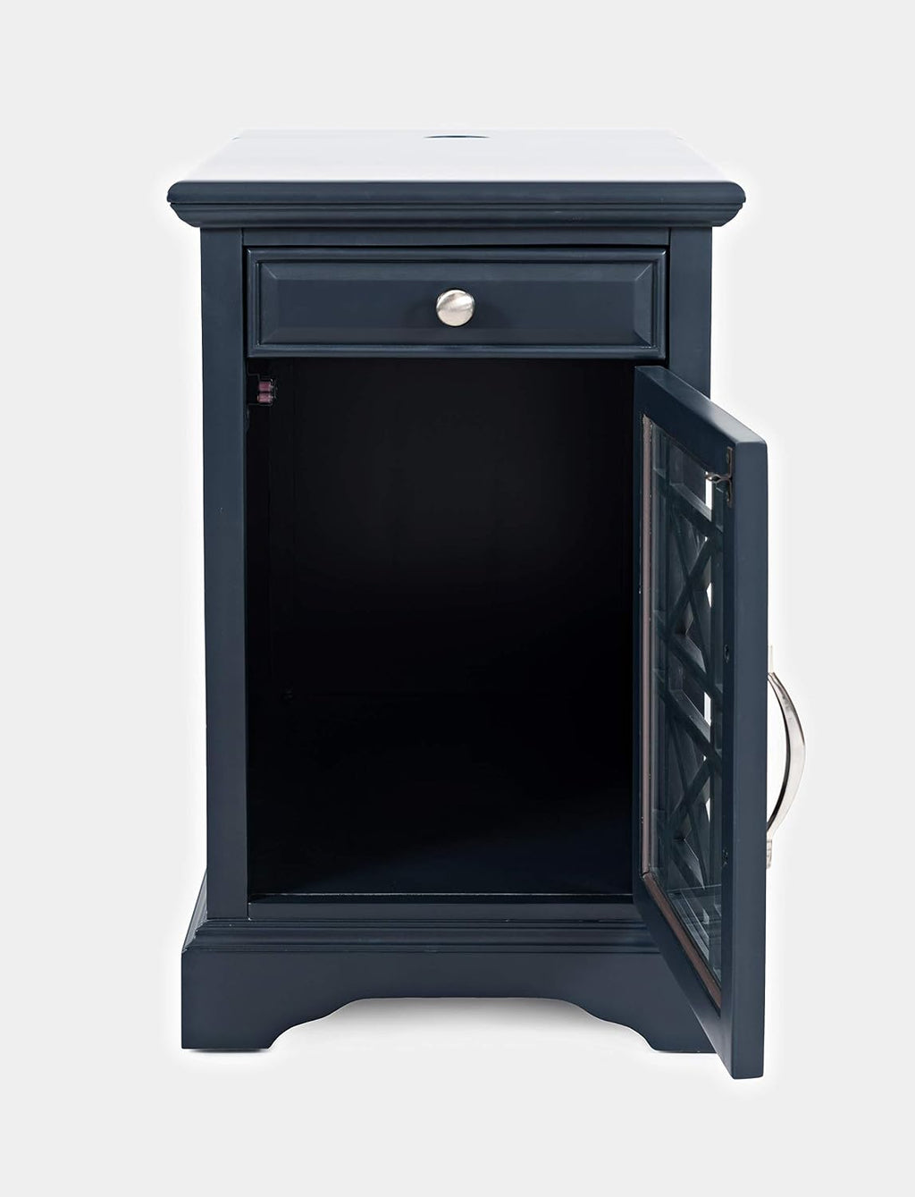 Jofran Craftsman End USB Charging Station Table, 16' Wx22 Dx25 H, Navy