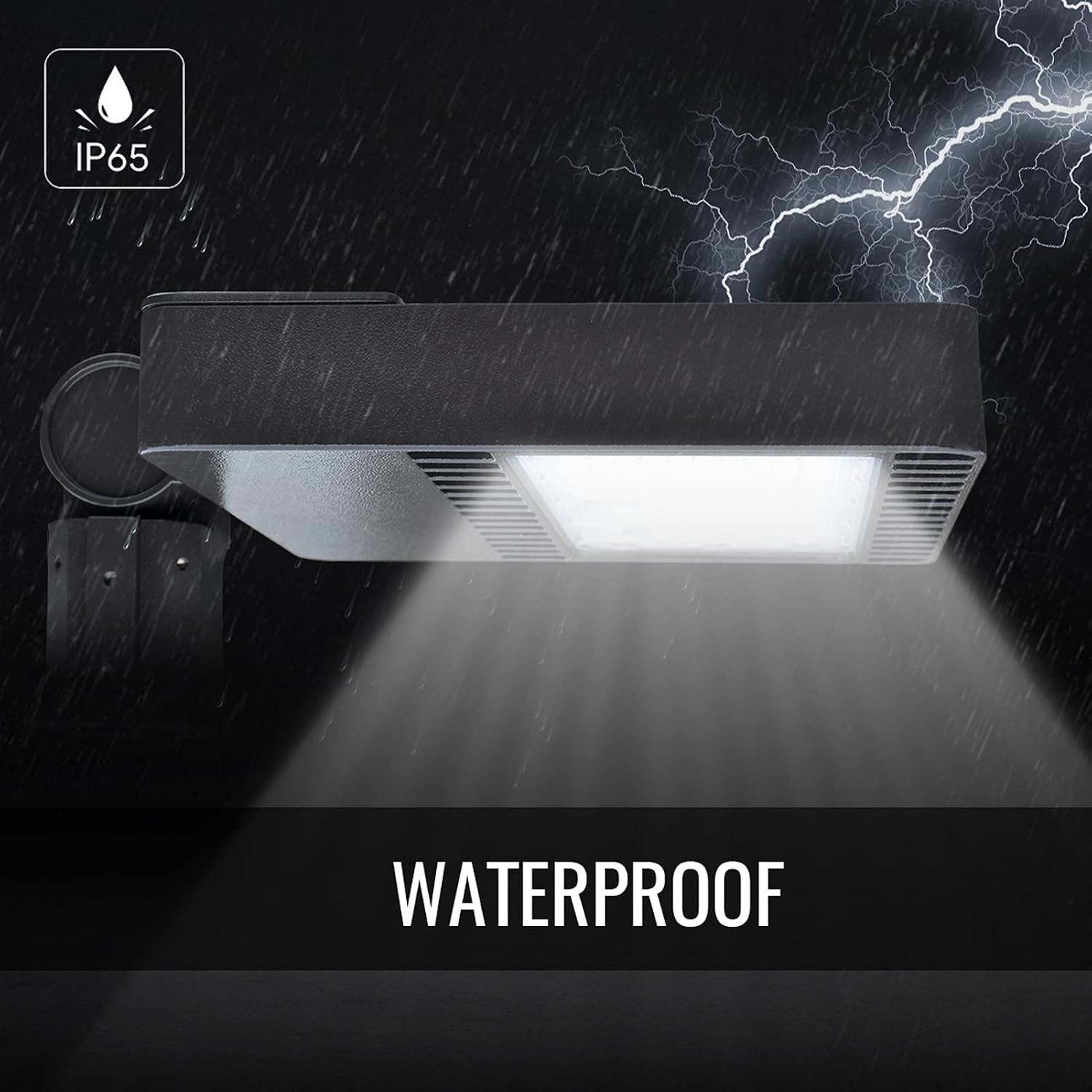 LED Parking Lot Lighting 150w Shoebox Light 19500lm AC100-277V Street Area Light for Pathway Garden and Outdoor Places IP65 Waterproof (150W)