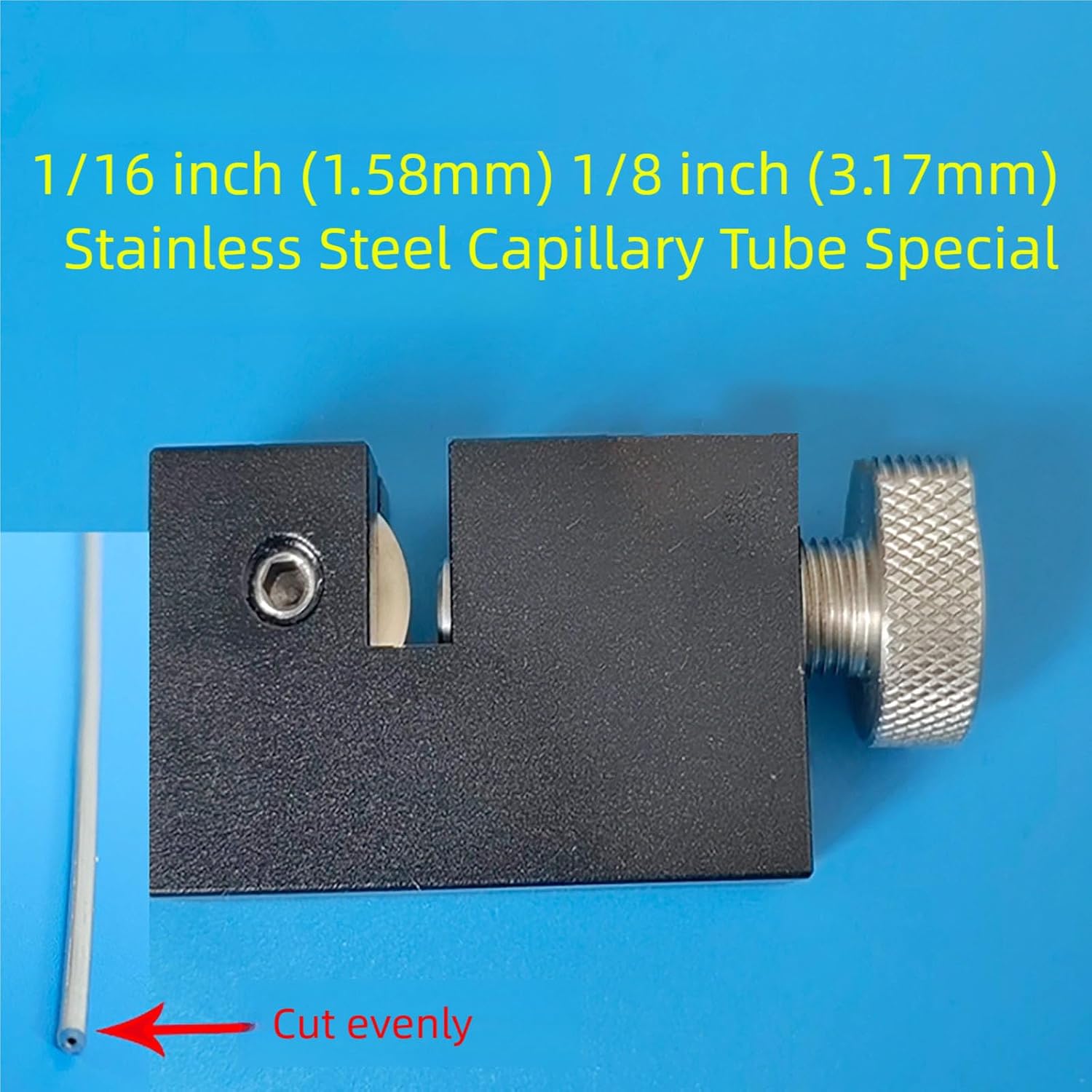 JR-792 Tube Cutter 1/16-1/8, Stainless Steel Capillary Cutting Tool, Precision Micro Tube Cutter for 0.8-4MM, Lab and Scientific Tubing Use