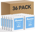 SUNEE White Binders 1 Inch 36 Pack Bulk, Clear View 3 Ring Binders PVC-Free (Fit 8.5x11 Inches) for School or Office Supplies