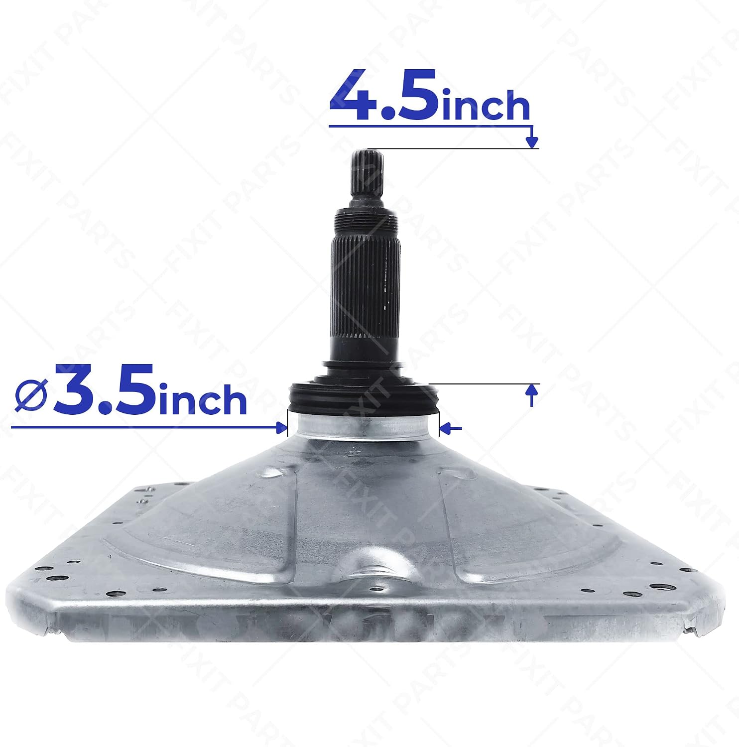 US-Based Supplier W11393685 Gearcase replaces W10447976, W10811956, W10868473, W11393686, W11455453 and Slider W10734521 Kit for Whirlpool Kenmore Maytag Washers, Shaft 4.5 inches, Seal 3.5 inches