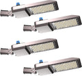 320W(350 X 1W LED) LED Parking Lot Lights Outdoor 48000lm(150LM/W) Dusk-to-Dawn 5000K Daylight Slipfitter Mount Commercial Area Street Lighting ETL Listed 6KV SPD 7Yrs Warranty-4Pack
