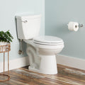 Bradenton 1.28 GPF Two Piece Elongated Toilet with 12' Rough-In and Left Hand Lever - Seat Included