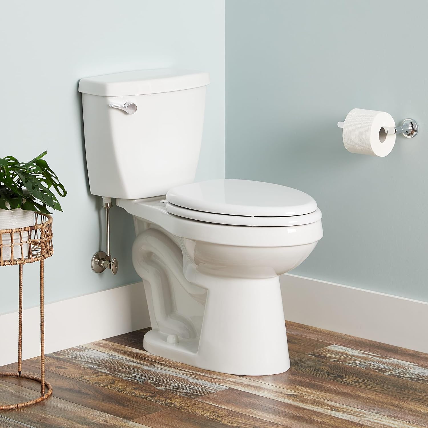Bradenton 1.28 GPF Two Piece Elongated Toilet with 12' Rough-In and Left Hand Lever - Seat Included