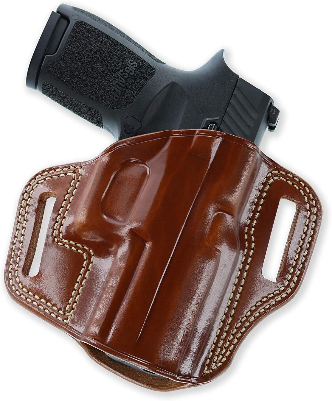 GALCO CM226 Combat Master Right Hand Tan Leather Belt Holster