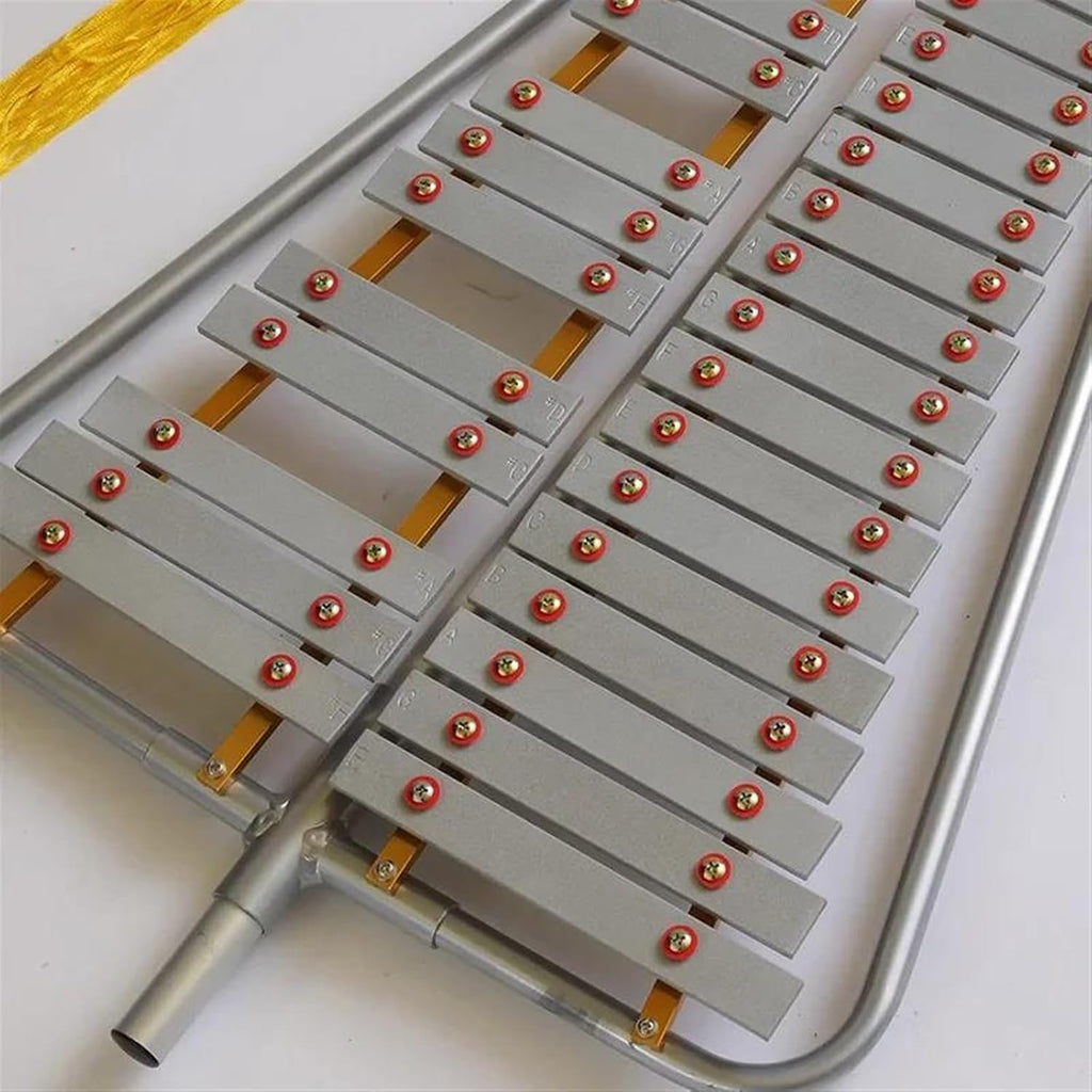 Glockenspiel For Beginner 27 Tone Aluminum Marching Xylophone Metal Bell Harp Glockenspiel Percussion Instrument