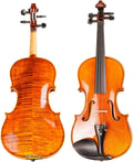 TSTS Professional Violin 20 Years Old Naturally Dried Stripes Maple Violin Body Handmade 4/4 Violin Musical Instrument Adults Violins (Color : 4/4)