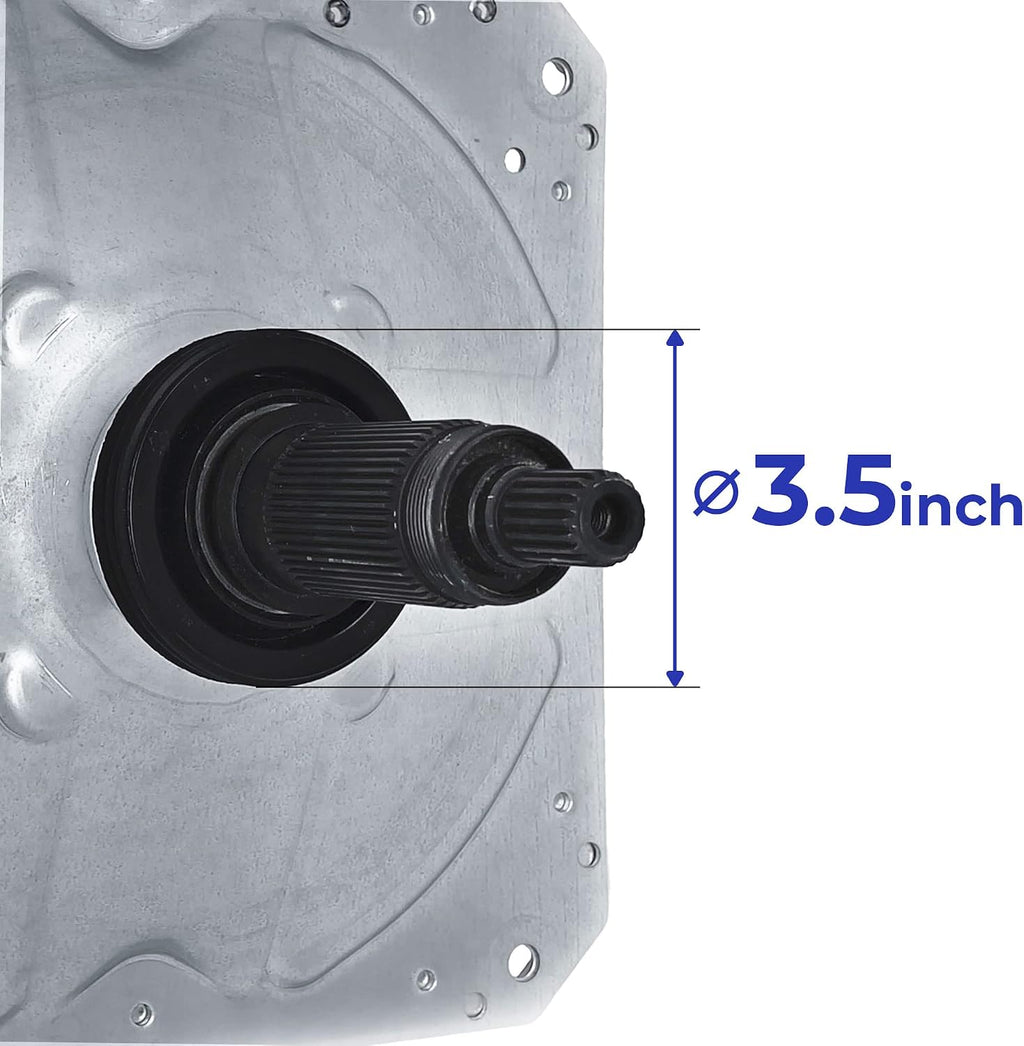 US-Based Supplier W11393685 Gearcase replaces W10447976, W10811956, W10868473, W11393686, W11455453 and Slider W10734521 Kit for Whirlpool Kenmore Maytag Washers, Shaft 4.5 inches, Seal 3.5 inches