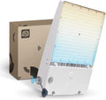 ASD LED Parking Lot Light Fixture | 100-150W 26000LM 3000-5000K 100-277V IP66 | 3CCT, Dimmable, Photocell, Waterproof, DLC, UL Listed | Dusk to Dawn Outdoor Lamp, Shoebox Area Lighting | White