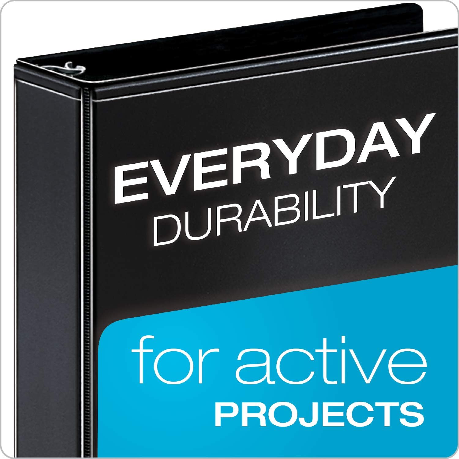 Cardinal Economy 3-Ring Binders, 4', Slant-D Rings, Holds 835 Sheets, Black, Case of 6 & Performer 3-Ring Binders, 3', Non-Locking Slant-D Rings, 725-Sheet Capacity, Black, 4-Pack