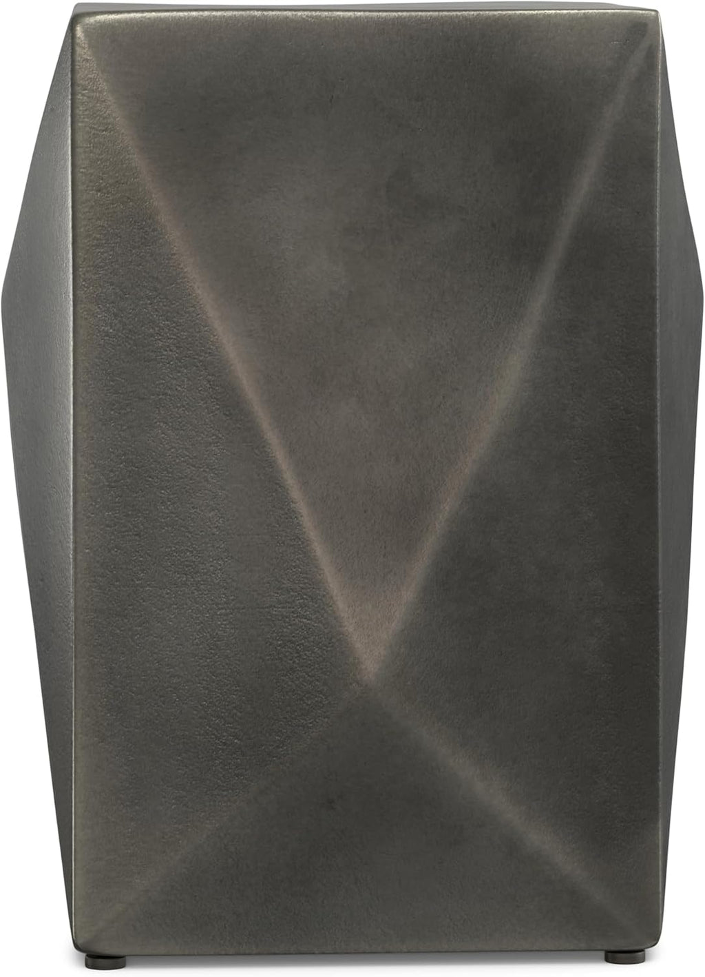 SIMPLIHOME Danner Side Table – 14 inch Wide Cast Aluminum Square Accent Table in Graphite, Modern Industrial End Table for Living Room, Bedroom, or Office with Sturdy Base, Assembled