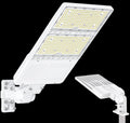 320W LED Parking Lot Light with Photocell UL Listed 48000LM 5000K LED Shoebox Light Pole Flood Fixture IP65 Commercial Area Lighting Arm & Slip Fitter in 1 Mount, AC100~277V