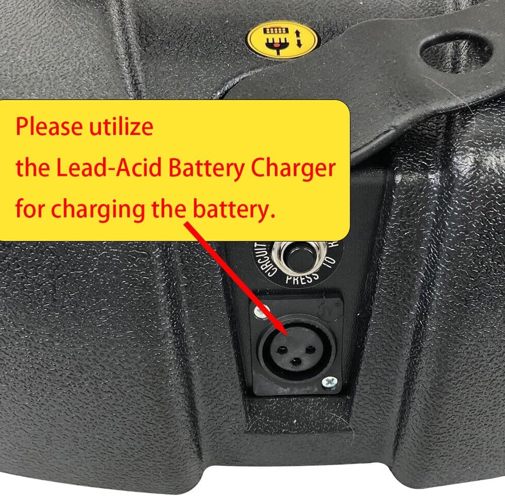 24V Battery Case for Vive/Elifecenter W3431 MS31 Series Mobility Scooters with 2PCS 12V 12AH Lead Acid Batteries, Factory Original Replacement