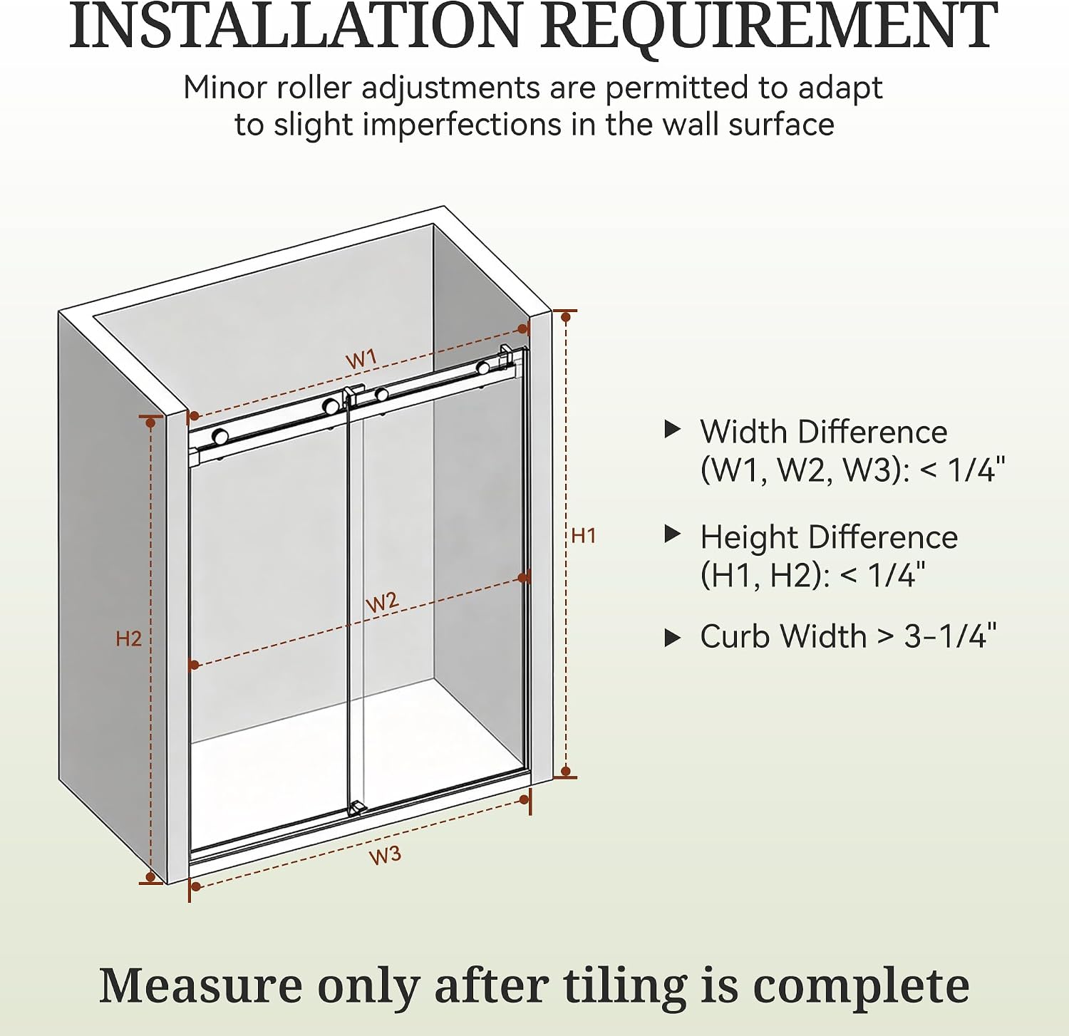 44-49' W x 76' H Frameless Shower Door with 3/8'(10mm) SCCG Tempered Glass,304 Stainless Hardware Double Sliding Shower Door for Bathroom, Includes Dual Finger Pulls(Gunmetal)