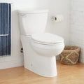 Bradenton Two-Piece Skirted Elongated Toilet - 12' Rough-In - 16' Bowl Height - Left Hand