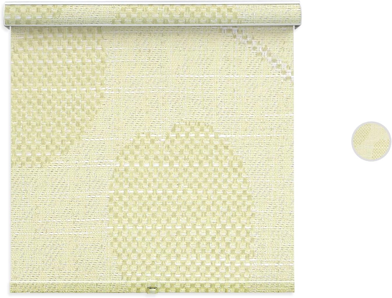 Blackout Roller Window Shades, Free-Stop Blinds with Valance, Room Darkening Thermal Insulated UV Protection for Home Office,Beige 13