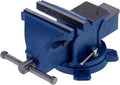 Bench Vise, 6in Locking Bench Vise, 360 Degree Swiveling Base Soldering Bench Vise with Anvil, Non‑Slip Manual Locking Multipurpose Bench and Pipe Vise