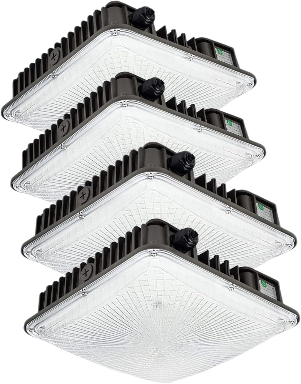 70W LED Canopy Light Fixture,2 Pack,110V AC,5500K,9.5' x 9.5', Gas Station, Street & Outdoor Lighting, Daylight White Ceiling Light for Gas Station(4 Pack)