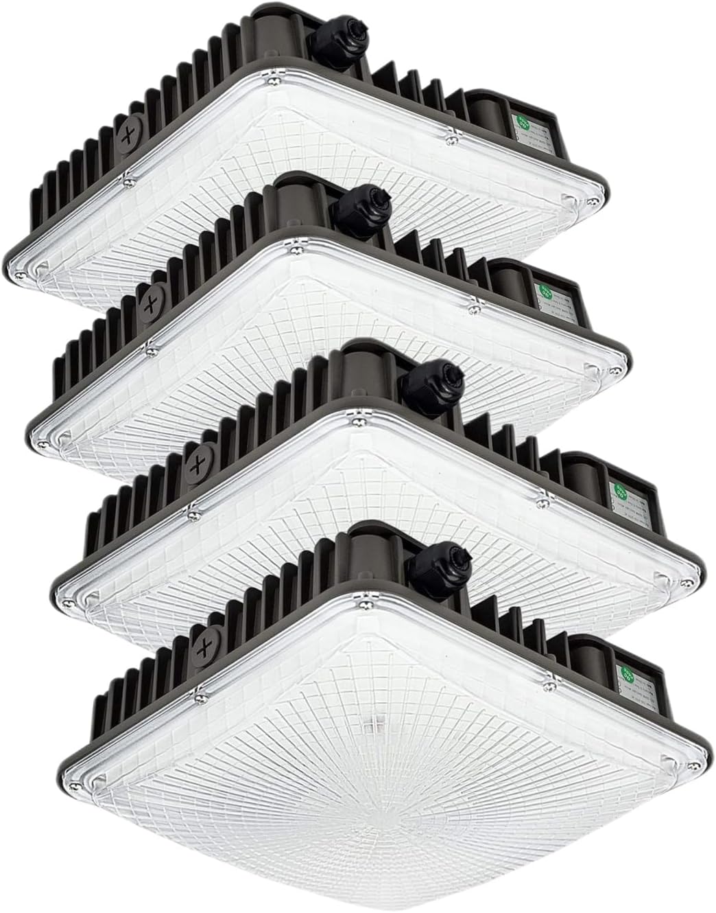 70W LED Canopy Light Fixture,2 Pack,110V AC,5500K,9.5' x 9.5', Gas Station, Street & Outdoor Lighting, Daylight White Ceiling Light for Gas Station(4 Pack)