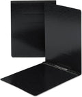 Smead PressGuard Report Cover, Metal Prong Top Fastener with Compressor, 2' Capacity, Letter Size, Black, 25 per Box (81124)