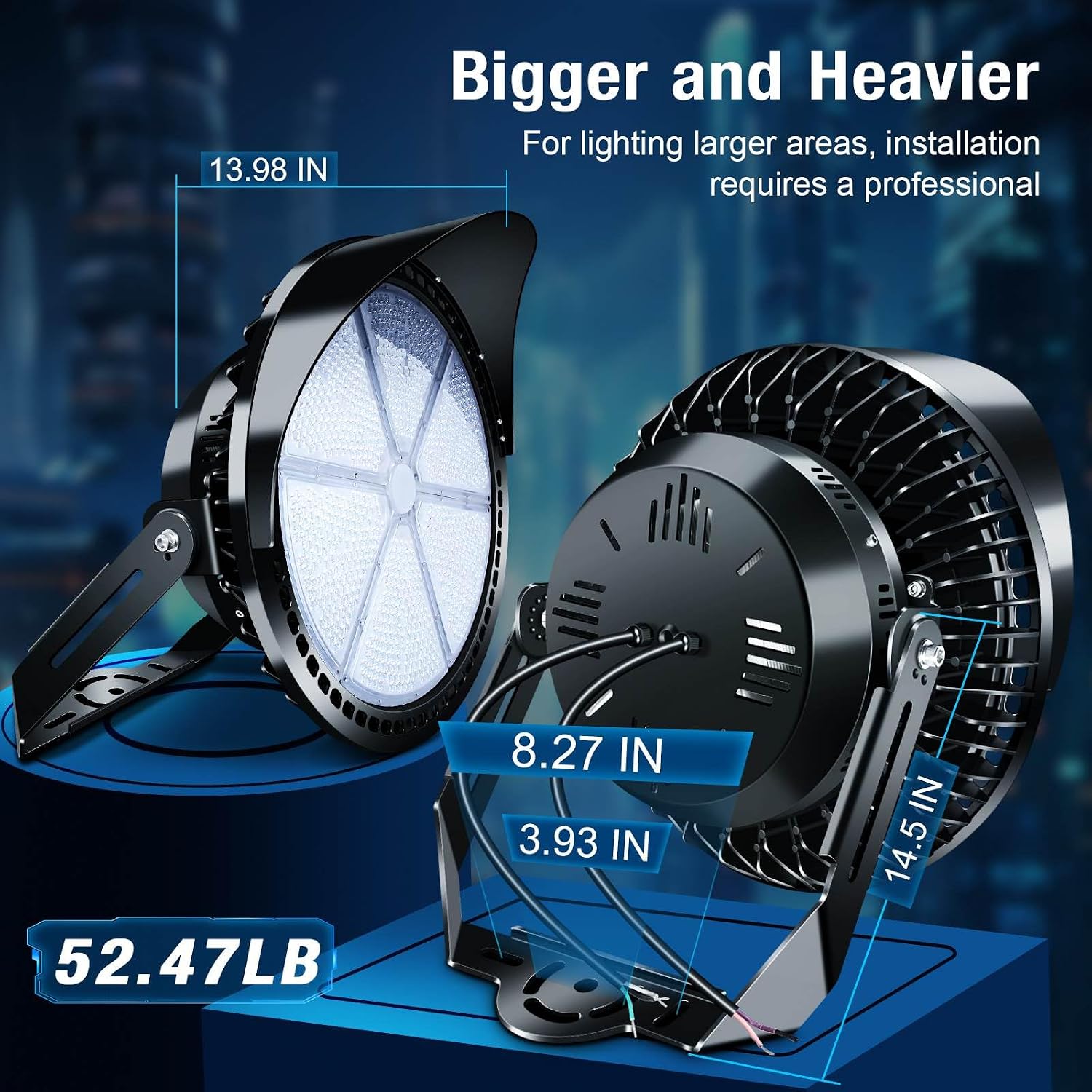 600W Dimmable LED Stadium Lights Outdoor for Sport Court | IP66 Waterproof 10KV Surge Protection Commercial Arena Flood Light,Daylight White High Mast Floodlight,Parking Lot Lighting
