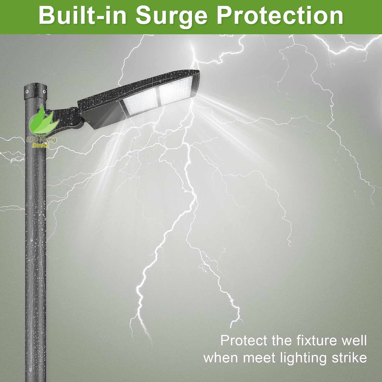 200W LED Parking Lot Light, 28000LM Dimmable LED Pole Light, Surge Protector, 600W MH Equivalent, 5000K, UL Listed, Direct Pole Arm Mount, 100-277V Street Area Light