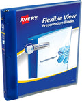 Avery 1/2-inch 3-Ring Flexible Poly Binders, Blue, 12/Carton17670VS