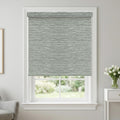 Free-Stop Window Roller Shades, Blackout Room Darkening Blinds, Thermal Insulated UV Protection Fabric with Valance for Office,Light Gray 07