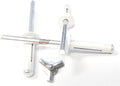 White Exploding Pop Rivets 3/16' Tri-Fold Small Aluminum Head Steel Mandrel .040 - .354 Grip Range Fastener