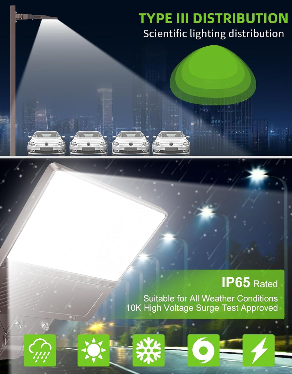 LED Parking Lot Light 150W 120W 90W Adjustable 4500K 5000K 5700K Tunable Up to 22500LM Photocell LED Shoebox Fixture Flood Pole Light Outdoor Field Lighting AC 100-277V
